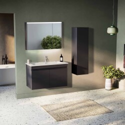 BADELLA Boztepe 5585 V32 Banyo Dolabı 85 cm - 1