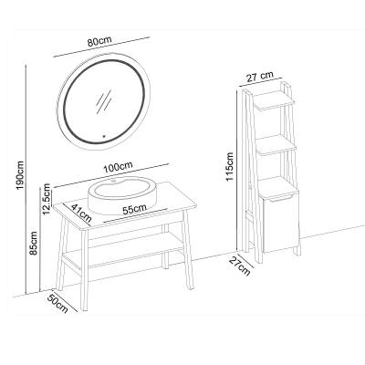 BADELLA Cool 100 V21 Banyo Dolabı 100 cm - 2