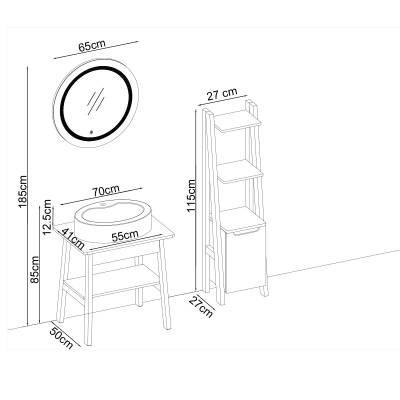 BADELLA Cool 70 V21 Banyo Dolabı 70 cm - 2