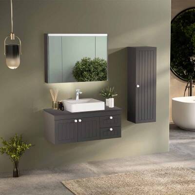 BADELLA Efes 46100 V34 Banyo Dolabı 100 cm - 1