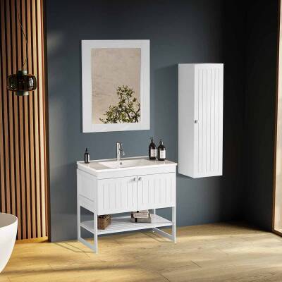 BADELLA Efes 4685 V31 Banyo Dolabı 85 cm - 1