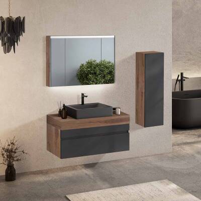 BADELLA Lines 39100 V32 Banyo Dolabı 100 cm - 1