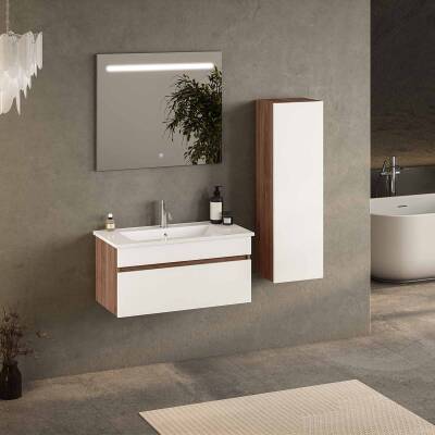 BADELLA Lines 3985 V33 Banyo Dolabı 85 cm - 1