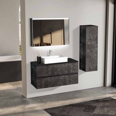 BADELLA Lines 55100 V31 Banyo Dolabı 100 cm - 1