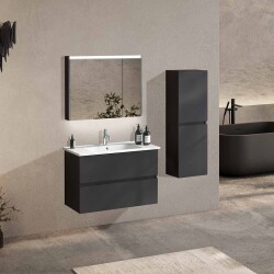 BADELLA Lines 5585 V31 Banyo Dolabı 85 cm - 1