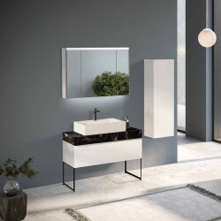 BADELLA Moderno 28100 V32 Banyo Dolabı 100 cm - 1