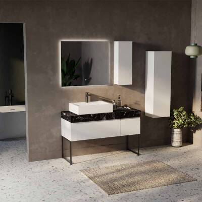 BADELLA Moderno 28120 V32 Banyo Dolabı 120 cm - 1