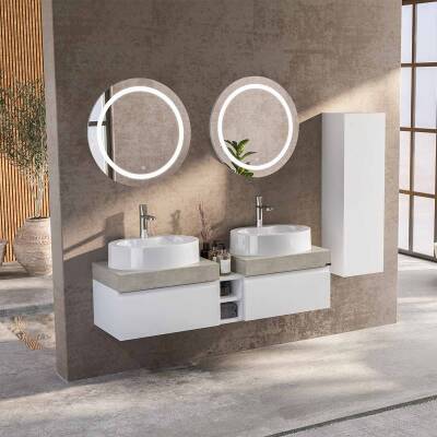 BADELLA Moderno 28150 V31 Banyo Dolabı 150 cm - 1