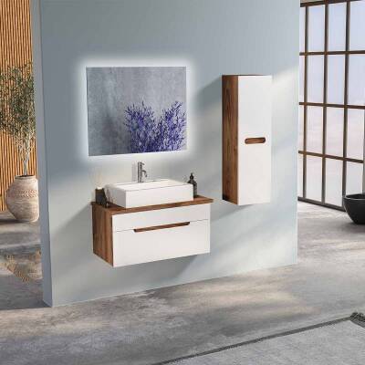 BADELLA Toledo 3985 V32 Banyo Dolabı 85 cm - 1