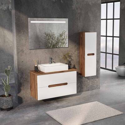 BADELLA Toledo 55100 V32 Banyo Dolabı 100 cm - 1