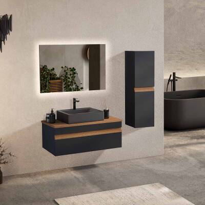 BADELLA Woodline 39100 V31 Banyo Dolabı 100 cm - 1