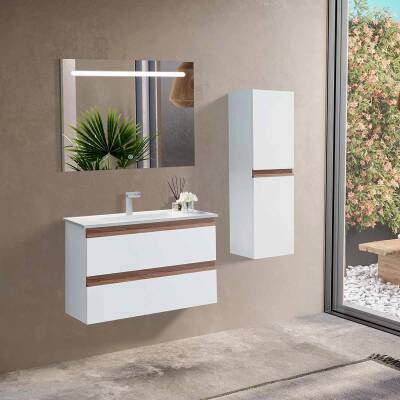 BADELLA Woodline 5585 V31 Banyo Dolabı 85 cm - 1