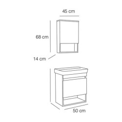 FYM Astra Banyo Dolabı 50 cm - 2