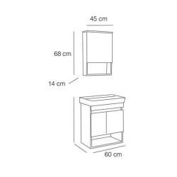 FYM Astra Banyo Dolabı 60 cm - 2