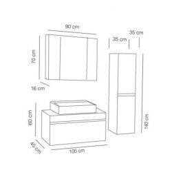 FYM Espina Banyo Dolabı 80 cm - 2