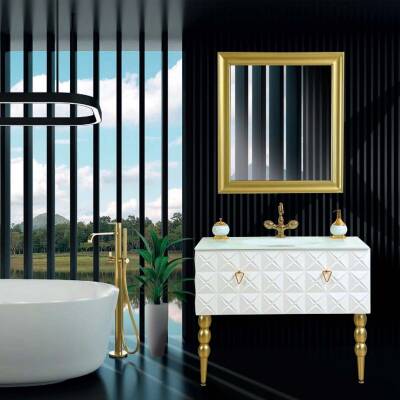 FYM Sultan Beyaz Banyo Dolabı 100 cm - 1