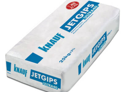 KNAUF Jetgips Ultra 40 Perlitli Makine Alçısı (Pürüzsüz Yüzey - %40 Daha Fazla Alan) - 1