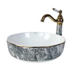 PURE Concept Biga Gri Tezgah Üstü Çanak Lavabo - Pure Concept