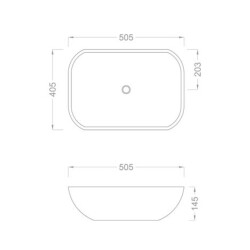 PURE Concept Geometrik Siyah Altın Çanak Lavabo - 2