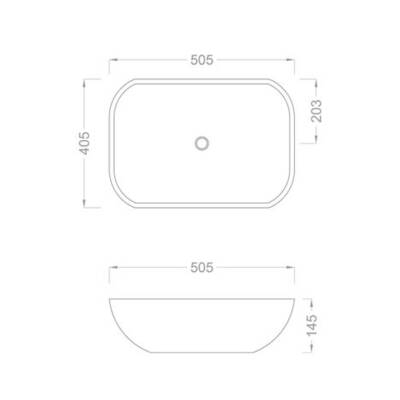 PURE Concept Geometrik Siyah Altın Çanak Lavabo - 2