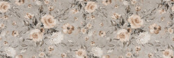 SERANİT Area Dekor Mat Duvar Karosu 30x90 Gri Çiçek Dekor - Seranit