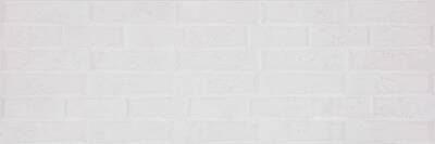 SERANİT Cossy Dekor Mat Duvar Karosu 30x90 Beyaz Dekor - 1