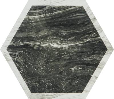 SERANİT Efes Marble Dekor 4'Lü Mat Sırlı Porselen 20x23 Siyah Dekor - 3