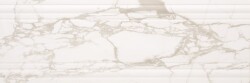 SERANİT infinity Line Dekor Mat Duvar Karosu 40x120 Beyaz Dekor - 3
