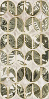 SERANİT Style Pastel Dekor Fon Mat Duvar Karosu 60x120 Botanik - 1