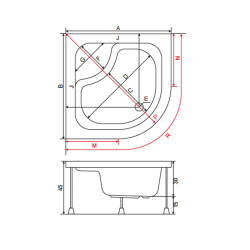 Shower Cellesse Oval Mini Küvet - 2