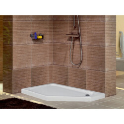 Shower Stumpy Beşgen Sağ-Sol Flat Duş Teknesi - 1