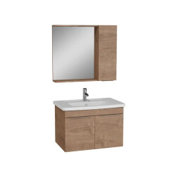 VİTRA Quadrum Set Lvd Kpk Dolap Ayna 80 Cm Altın Meşe 67100 - Artema