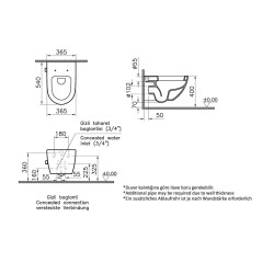 VİTRA Sento Asma Klozet 4448B003-7211 - 2