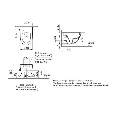 VİTRA Sento Asma Klozet 4448B003-7211 - 2