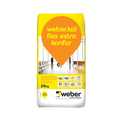 WEBER weber.kol Flex Extra Konfor Toz Çıkarmayan Seramik Yapıştırıcı - 1